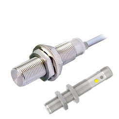 M12 stainless steel all metal flush inductive proximity switch