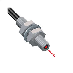 Coaxial reflective fiber optic sensor