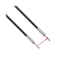 Side-to-side optical fiber sensor